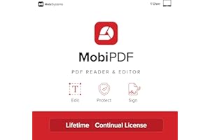 MOBISYSTEMS MobiPDF Lifetime - Professional PDF Editor for Windows | Edit, Sign & Convert PDFs | Best Adobe Acrobat Pro Alternative | Lifetime License