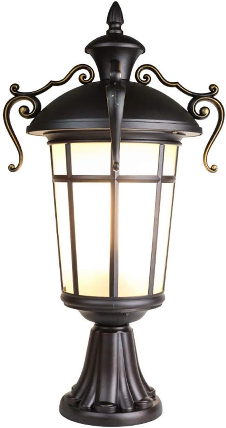 DEI QI Europäische traditionelle viktorianische Glaslaterne im Freien