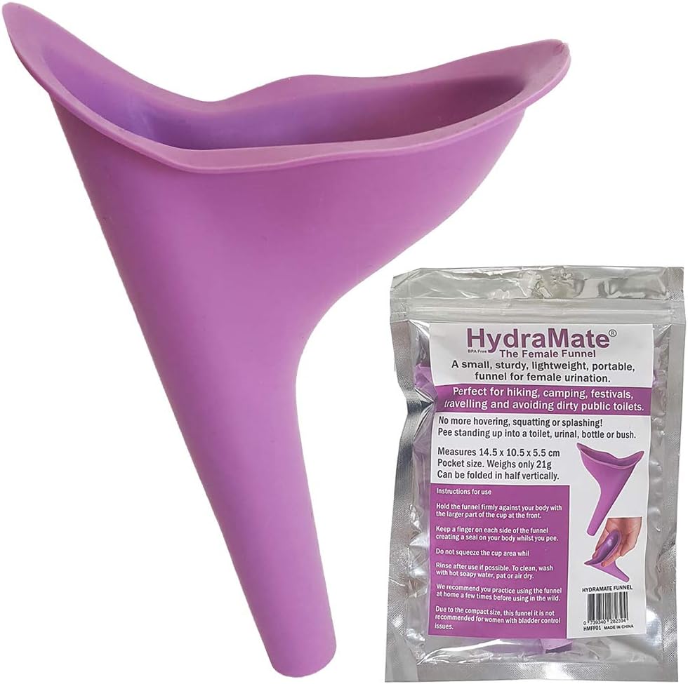 HydraMate Female Funnel Wee Urination Funnel For Ladies. Pee standing