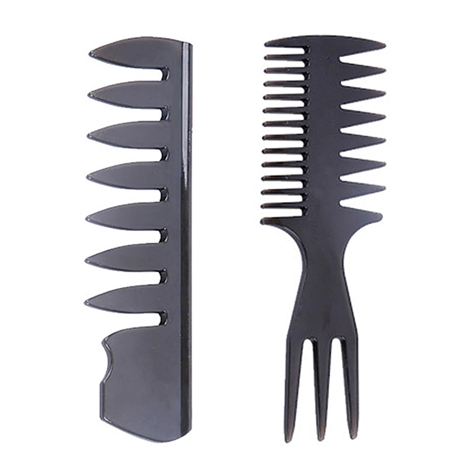 Wide Tooth Comb, Anti-Static Hair Combs Mens Comb Set Hair Comb Professional Shaping & Wet Pick Comb Set for Long Curly/Thick Hair