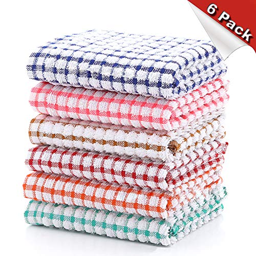 YNERHAI Kitchen Dish Towels, 100 Cottton Kitchen Dishcloths, Dish