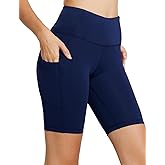baleaf Women's 8"/ 5"/ 3" Biker Shorts High Waist Yoga Workout Gym Running Volleyball Spandex Shorts with Pockets