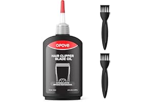 opove Premium Hair Clipper Blade Lubricating Oil for Clippers, Trimmers, Groomers, Rust Prevention, 4.05oz/120ml, 1 Pack with Clean Brushes