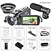 Camcorder,Besteker 1080P IR Night Vision Camcorders Full HD Portable Digital Video Camera with External Microphone and Wide Angle Lens