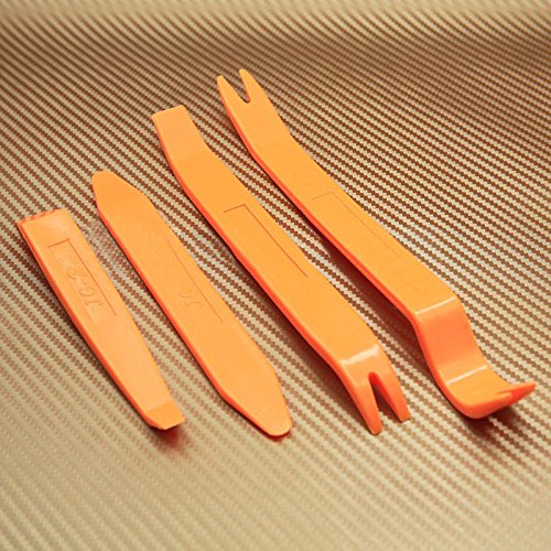 Click Here to See More Images Asdomo Truck Car Auto Door Body Clip Panel Trim Removal Tool Kits for Car Dash Radio Audio Console Installer Pry Tool 4Pcs