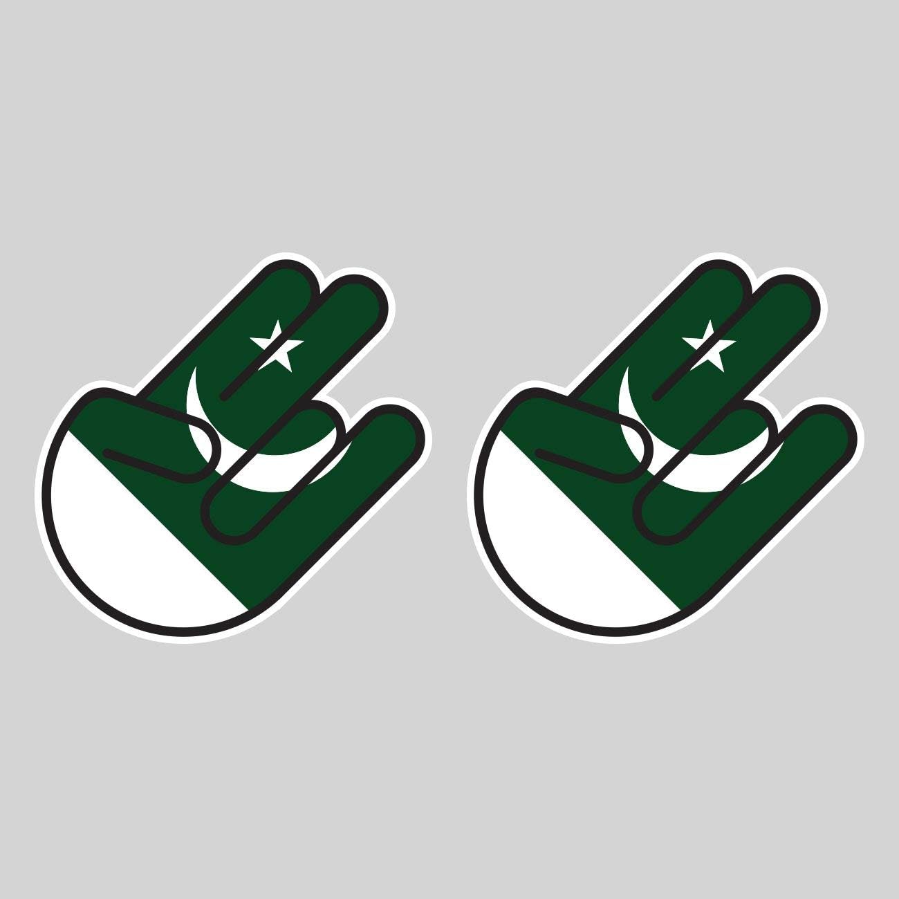 Two Pack Pakistani Shocker Sticker Die Cut Decal Self Adhesive Vinyl Pakistan PAK PK Made in USA