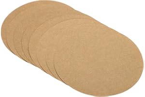 PATIKIL 7.9-inch Round Cardboard Paper, 20 Pcs 200GSM Blank Disc Circles Slices Cutouts Paper for Party Decorations DIY Craft