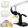 ZLHETWT Bath Bomb Maker Machine and Mold Set Stainless Steel and Plastic, DIY Spa Fizzy Press Kit, Easy to Use, Black