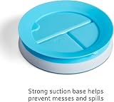 Munchkin Stay Put Divided Plates 2 Pack Blue/Green Suction Baby Plates view 2