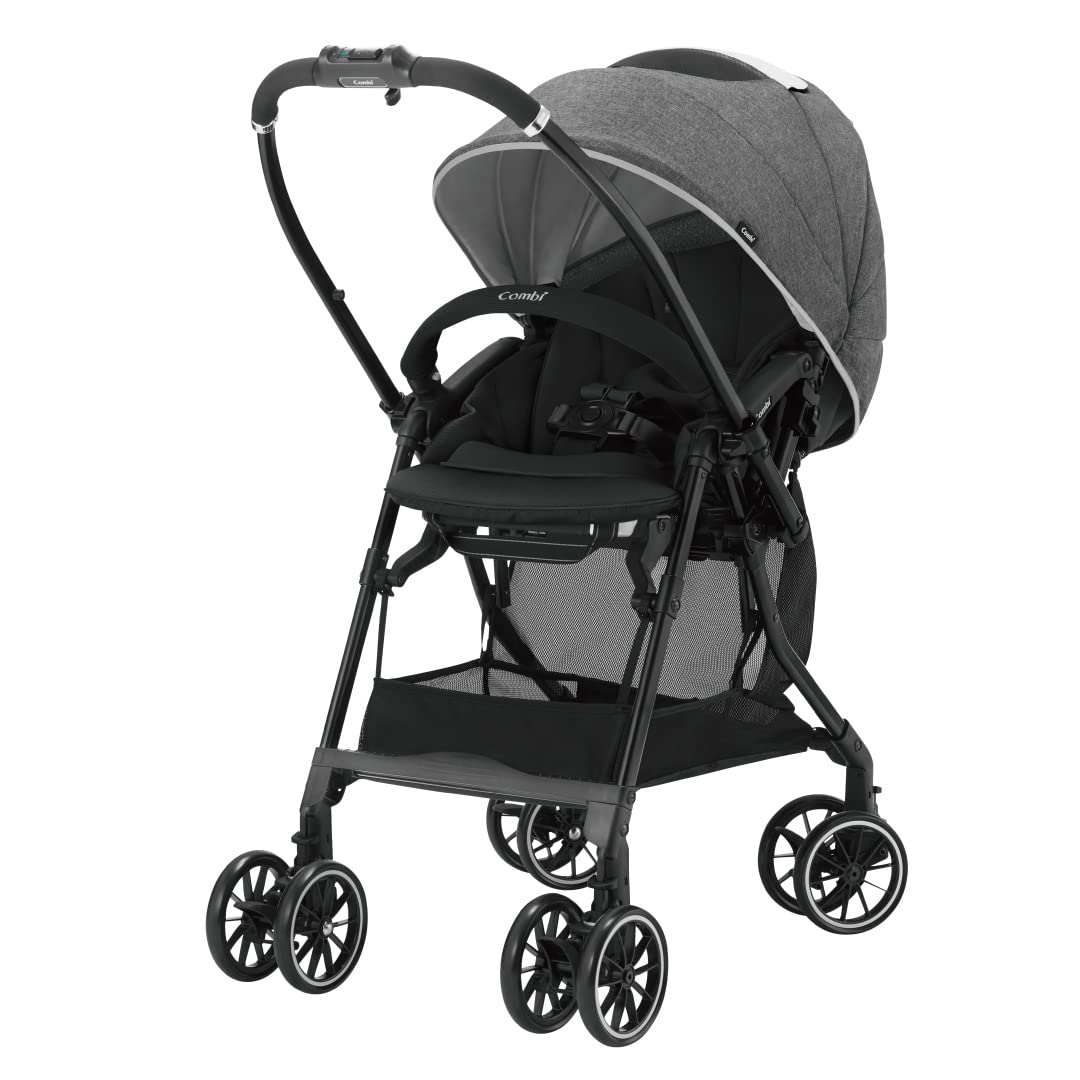 コンビ A型(両対面)ベビーカー 1か月から36か月頃まで スゴカルα Light エッグショック AX フェザーグレー エッグショック搭載軽量ベビーカー商品画像