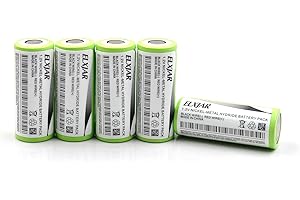 YUTSUJO (5-Pack) 1.2V 2000mAh 4/5A Ni-MH Battery Pack Replacement for Lithonia ELB-1210N ELB-1201N KR-1200AUL ASC0086 Exit Sign Emergency Light