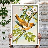 Canvas Wall Art Birds on The Branch Canvas Prints Home Artwork Decoration for Living Room,Bedroom - 12x18 inches