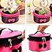 DZT1968 Handle Large Cosmetic Bag Travel Makeup Organizer Case Holder (Hot pink)