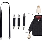 TRIWONDER Mitten Clips for Toddlers Kids Baby Gloves Clips Elastic Mitten Strings Adjustable Glove Holders