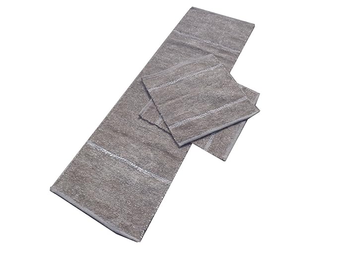 Yellow Weaves Feather Touch 5 Seater Grey Sofa Seat Cover