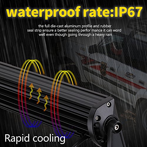 LED Light Bar AAIWA Led Bar 22 Inch 270W 27000LM Triple Row Flood Spot Combo Beam Driving Lights Off Road Lights for Truck,Jeep,ATV,UTV,SUV,Boat Light,2 Years Warranty - Thumbnail 4