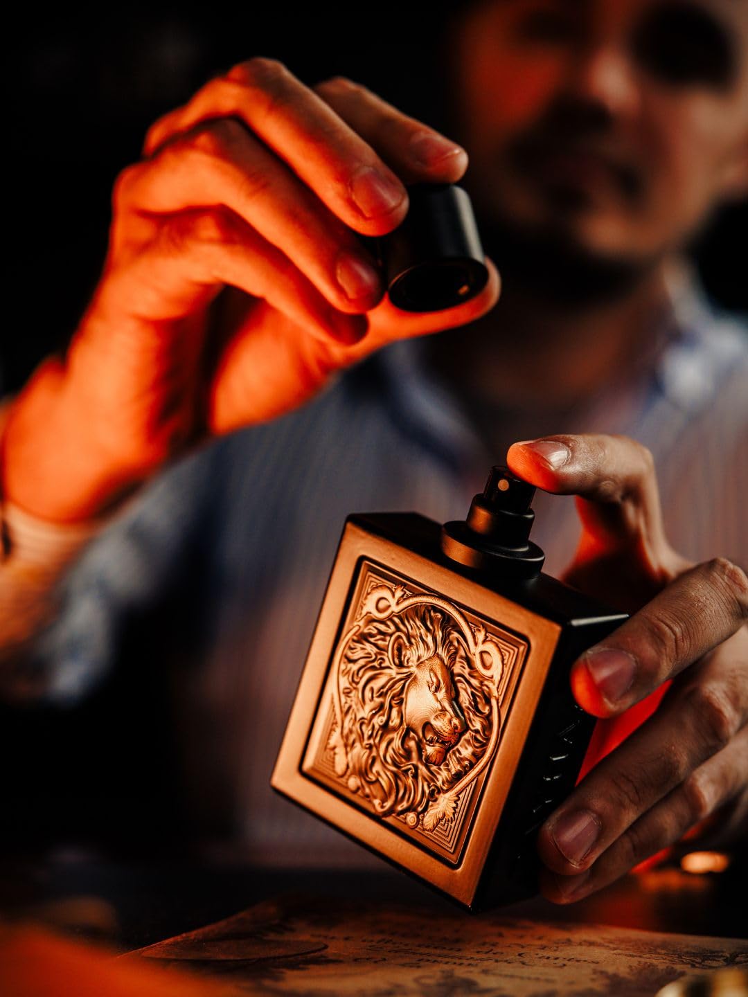 RAYHAAN Lion Eau De Parfum Spray for Men, 3.4 Ounce