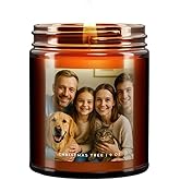 Custom Photo Candle, Personalized Gift, All-Natural Soy Wax & Premium Oils, Birthday Boyfriend Best Friend Engagement Valentine's Day Gift, Customized Candle, 50+ Hours Burn-Time