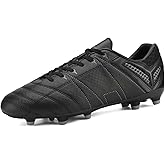 DREAM PAIRS Mens Sport Flexible Athletic Lace Up Light Weight Outdoor Cleats Football Soccer Shoes