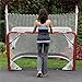 EZ Goal 2 in. Folding Steel Hockey Goal with Backstop - Shooter Tutor & Targets - On Goal Net) (Renewed)