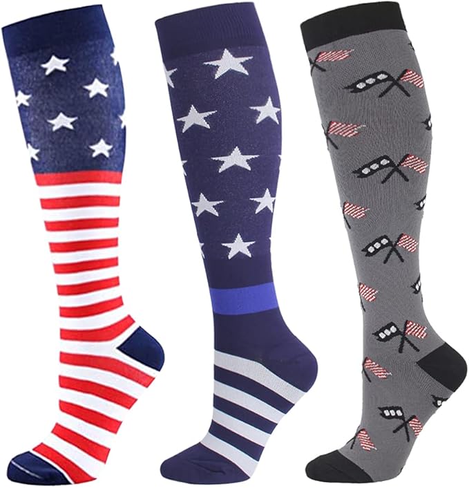 Funny Compression Socks for Men/Women Circulation 2030 mmHg for