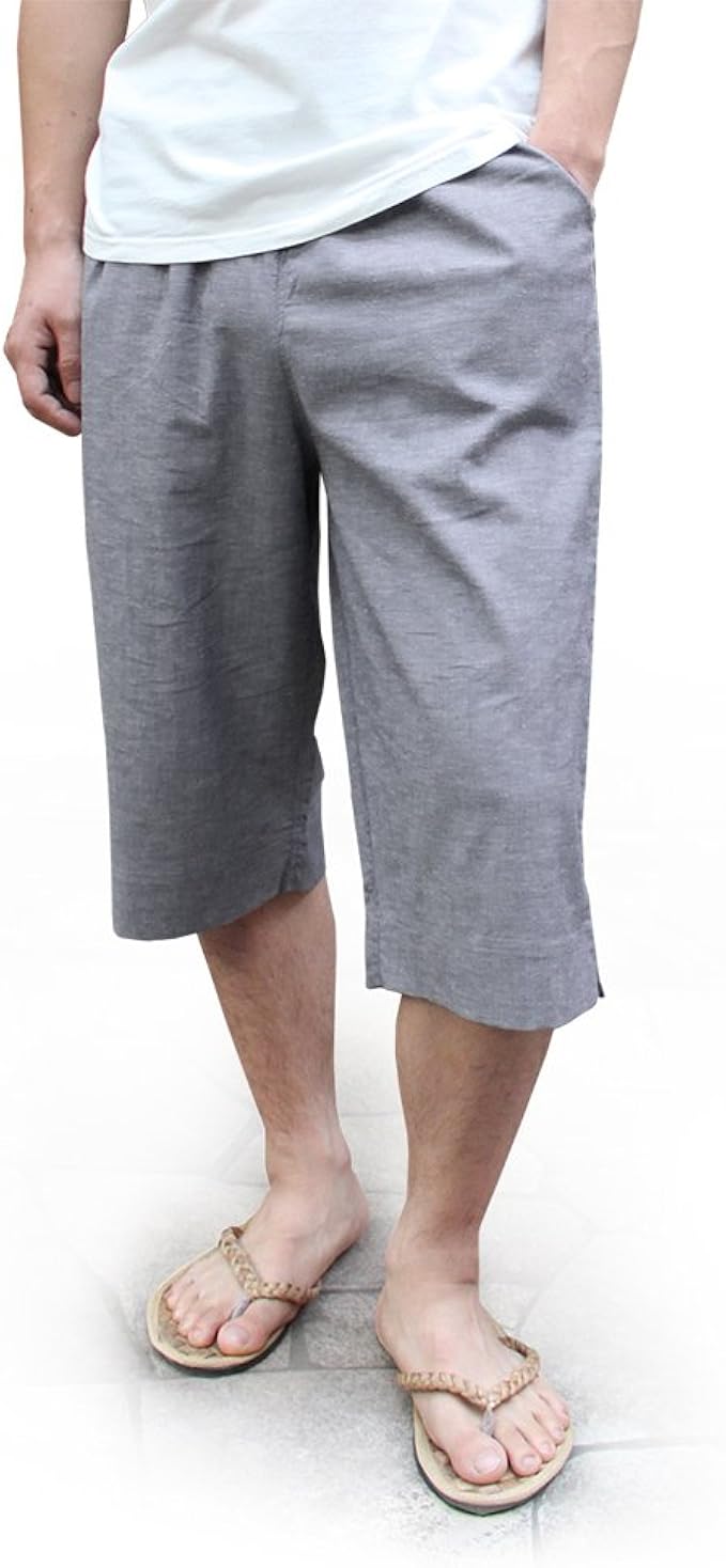 Amazon パジャマ屋 ステテコ パンツ メンズ レディース兼用 綿麻 リネン 混 ストレッチ ズボン下 ステテコ 通販