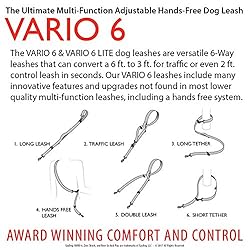 EzyDog Vario 6 Multi-Function Dog Leash with Snap