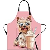 THISFIND Apron Home Kitchen Cooking Baking Gardening for Women Men with Pockets, apron waterproof 32x28 inch