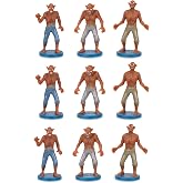 Archie McPhee Itty Bitty Werewolves - Bag of 9 Miniature Figures (Toy_Figure_Set, Soft Vinyl, Fantasy Wolf Theme)