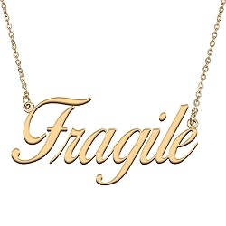 HUAN XUN Customized Custom Simple Any Name Necklace