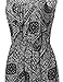 Patterned Front Lace Up Sleeveless Romper Black Size S
