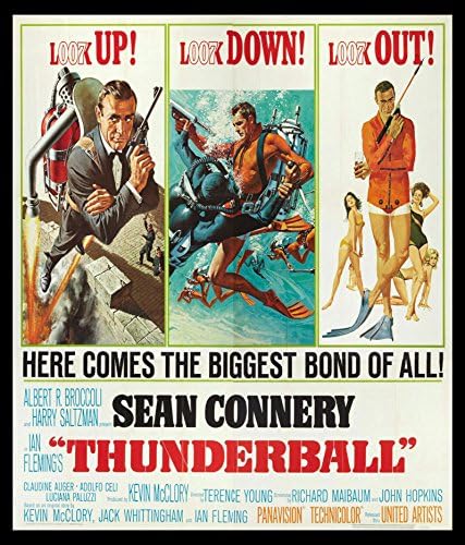 11"x14"Decoration Poster.Thunderball 007 Movie.James Bond.8498