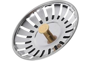 Kitchen Waste Stainless Steel Sink Strainer Plug Drain Filter Stopper Basket Dra Stainless Steel Tool Waste Screen Hair Catch