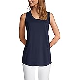 Lands' End Women's American-Grown Supima Cotton Tunic Tank Top