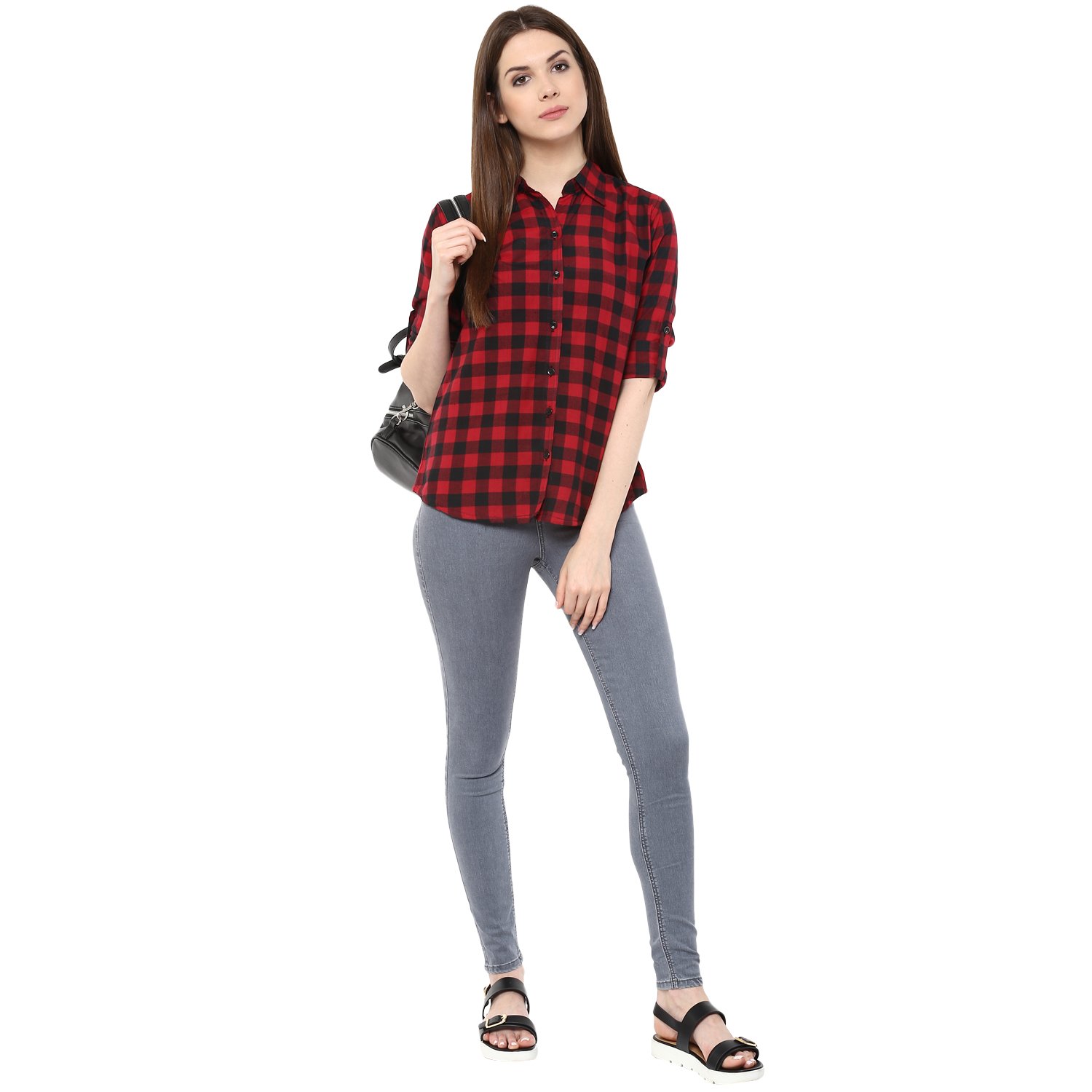 mayra women's cotton shirt (z1608t09552, red)