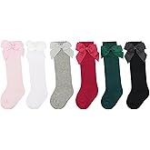 BQUBO Baby Knee High Sock Toddler Girl Dress Socks Baby Knit Stocking Cotton Infant Girls Socks