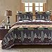 Greenland Home Black Bear Lodge Quilt Set, 2-Piece Twin