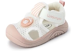 Baby Summer Sandals Mesh Rubbler Sole Outdoor Athletic Strap Breathable Closed-Toe for Boys Girls