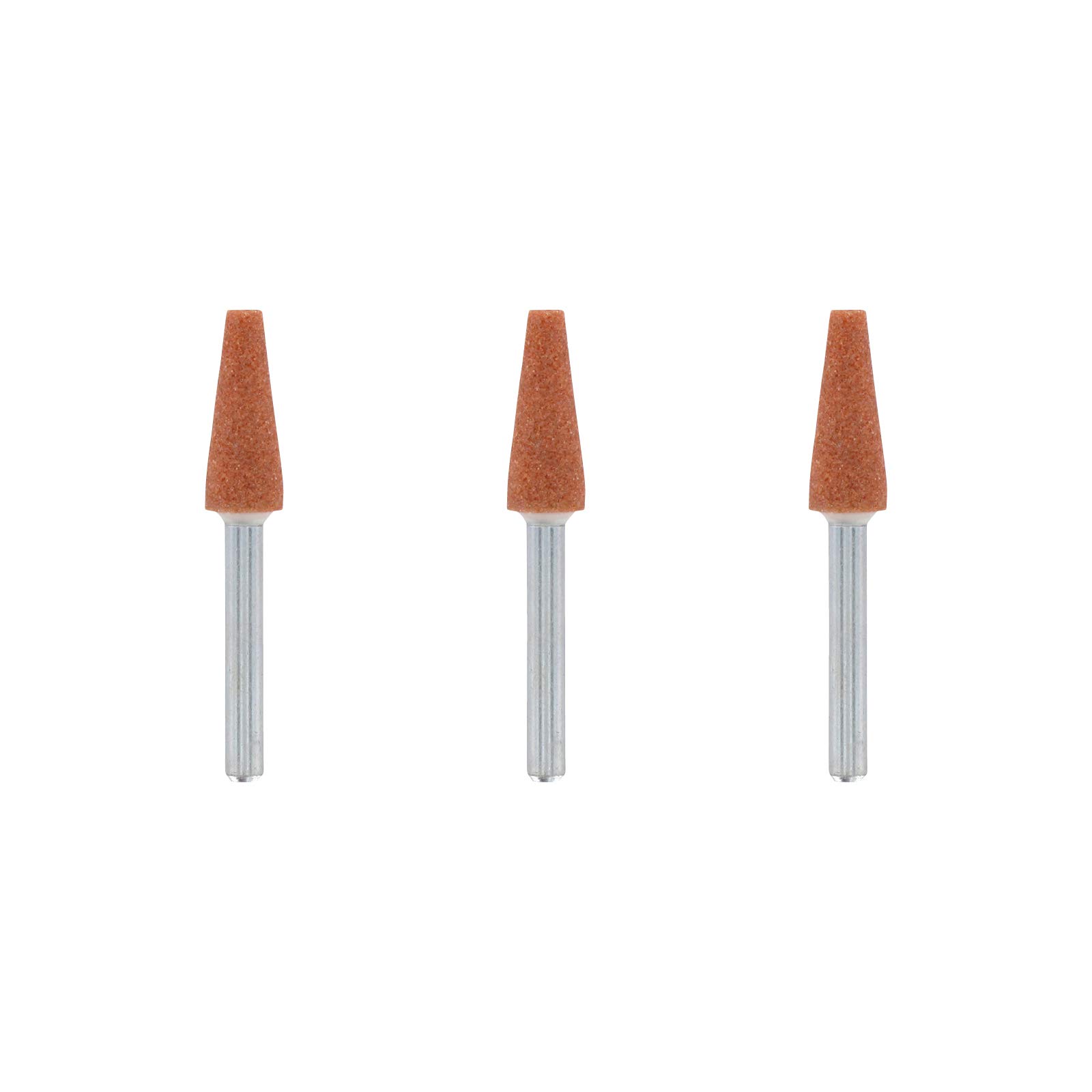 Dremel 953 Aluminium Oxide Grinding Stones Accessory Set, 3 Cone-Shaped Grinding Stones for Grinding and Sharpening Metals (6,4 mm) — image 1