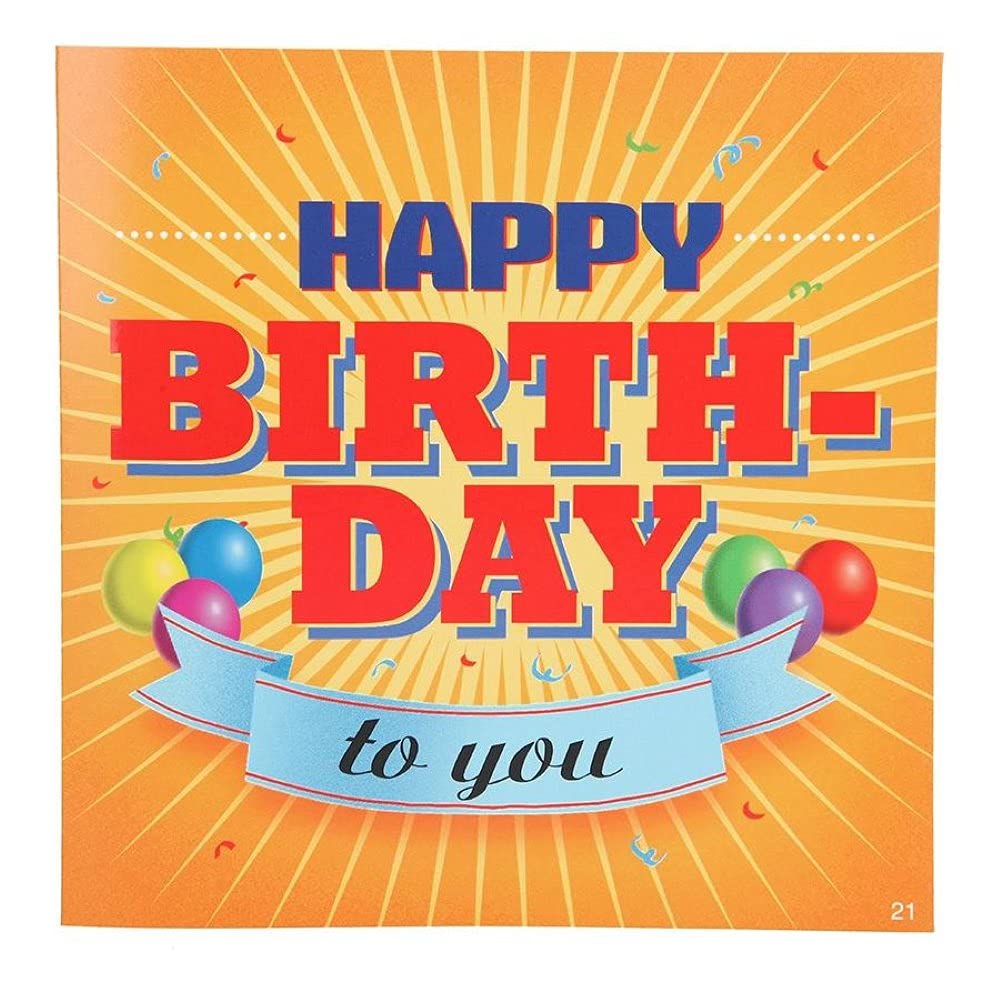 Depesche 3868.021 Greeting Card with Music Birthday Multi-Coloured