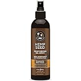 Hemp Seed Moisturizing Oil Spray - 8 oz - Smooth, Moisturize & Protect Skin - With Vitamin E + Hemp Seed, Coconut & Avocado Oils - Vegan, Cruelty Free