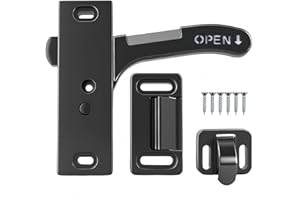 MALLORYX RV Camper Screen Door Latch Handle Kit for Passenger Side - Travel Trailer Motorhome Entry Replacement Parts for Right Hand (Right Hand)