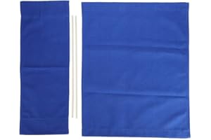 Headerbs Directors Chair Replacement, 1 Set Casual Directors Chair Cover Kit, Replacement Seat Cloth and Back Stool Protector, Home Supplies Furniture Accessories (Blue)