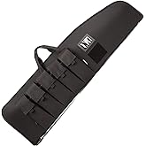 MERALIAN Rifle Case Tactical Rifle Bag with Multiple Magazine Holder Pouch,Lockable Zippers and Adjustable Sling,Available Length in 38" 42". (BLACK, 42inch)