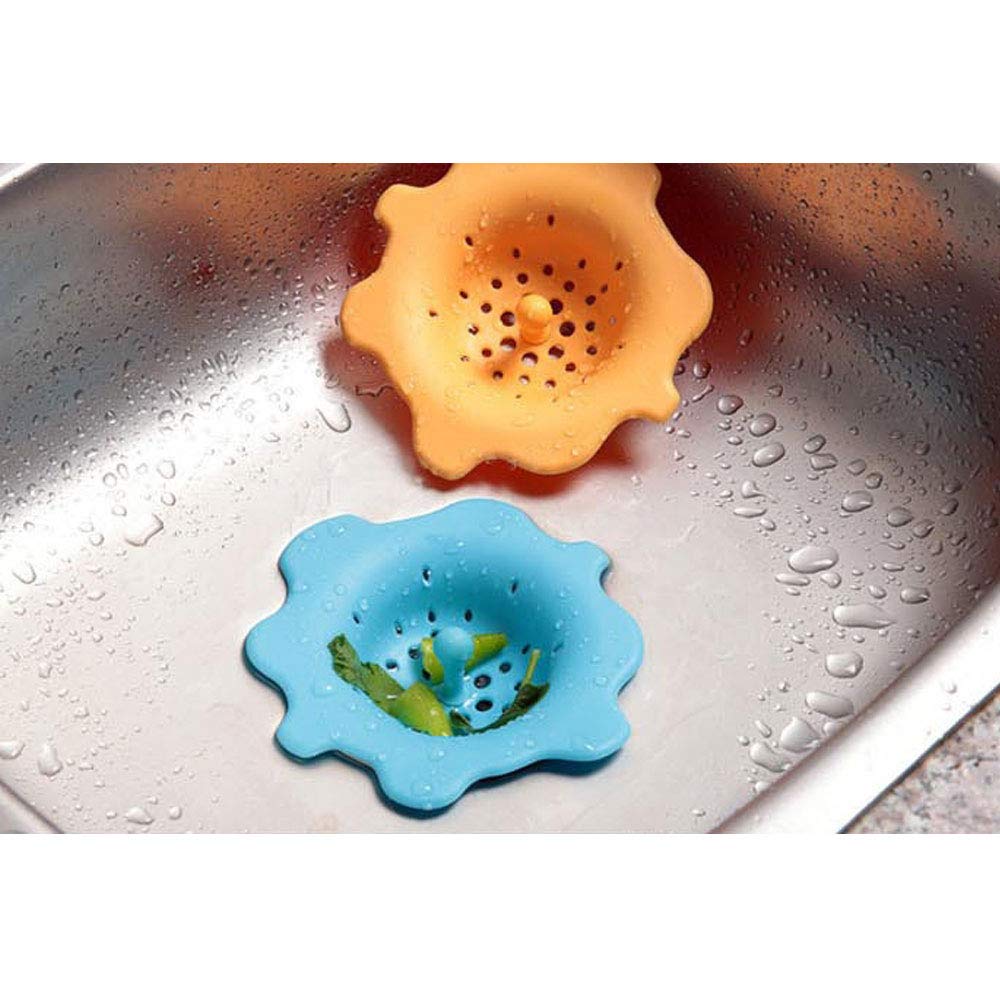 Wenko 53010100 - Tappo Lavello A Fiore In Silicone Verde, Universale Per Cucina E Bagno - 5