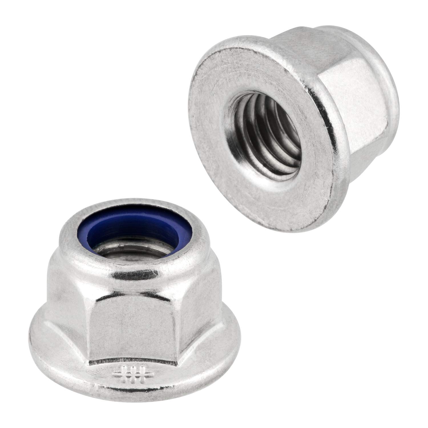 Flange Nuts Self Locking M3 DIN 6926 Stainless Steel Nuts Stop Nuts Clamping Nuts Hex Nuts Flange M3 Pack of 100