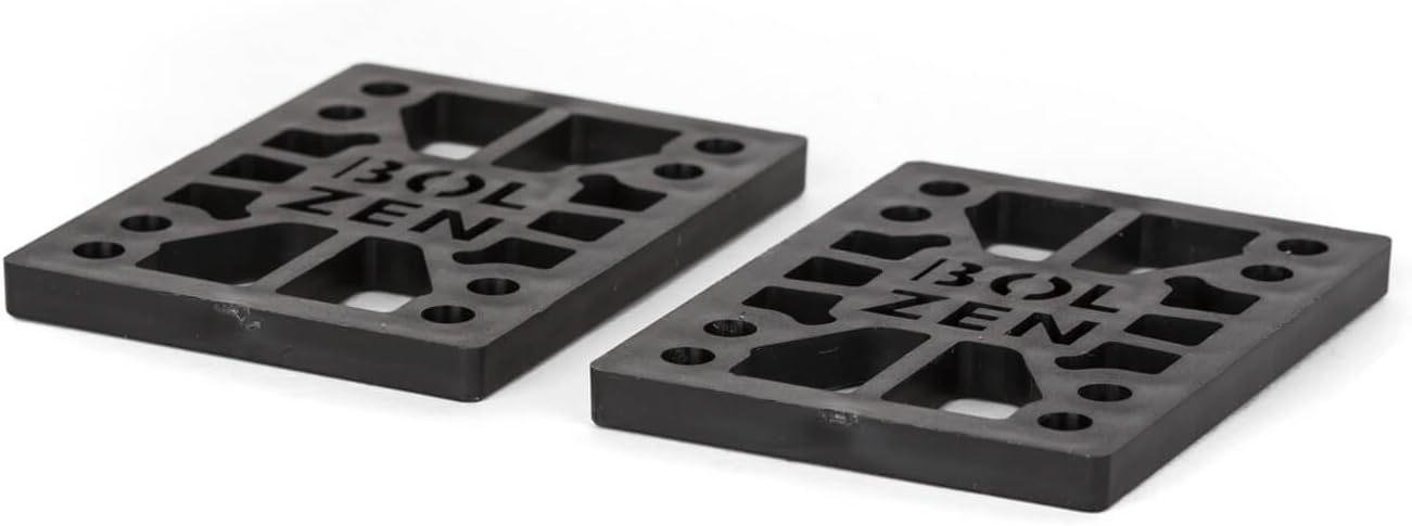 Bolzen Hard Risers 1/4 Inch Longboard Skateboard Riser Pads – Hard Rubber Pads