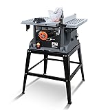 Table Saw 10 inch, Prostormer 15A Multifunctional