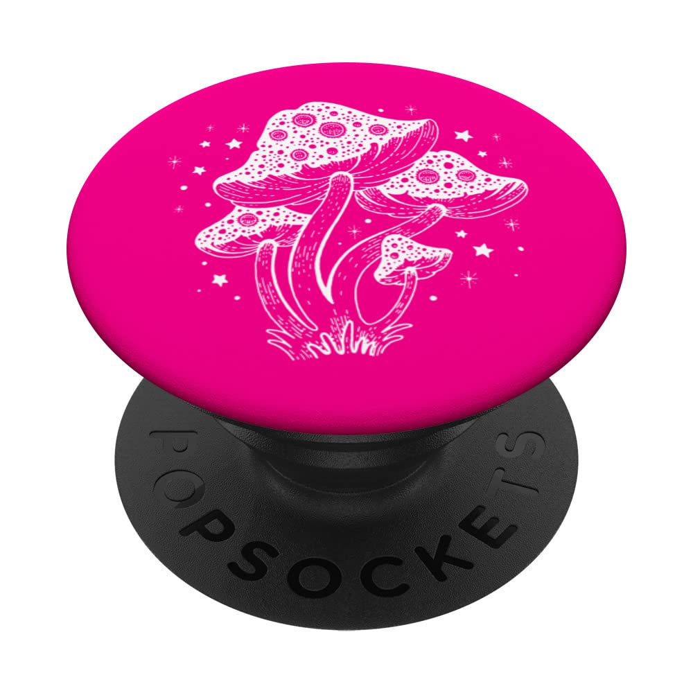 Mushrooms Autumn Mushroom PInk PopSockets Swappable PopGrip