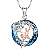 KoyeKei Sport/Music Necklace for Women 925 Sterling Silver Crystal Pendant Tree of Life Jewelry Gifts for Sport Players